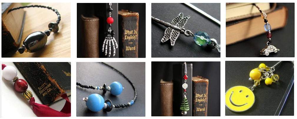 Handmade Beaded Bookmarks