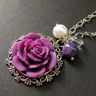 Flower Jewelry Charm Necklaces