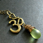 Yoga Jewelry with Wire Wrapped Teardrops